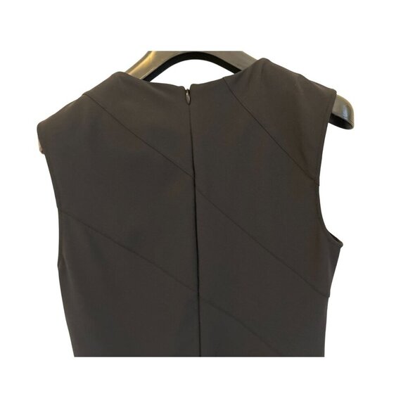 Theory Diagonal Drape Dress Cocktail Business Preppy Old Money Sz 2 - Picture 11 of 14